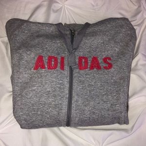 Adidas hoodie zip up sweatshirt